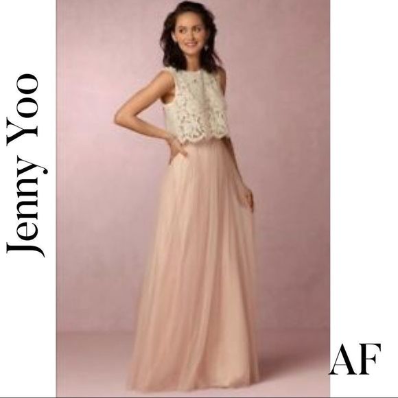 BHLDN JENNY YOO HAMPTON CHIFFON MAXI SKIRT NEW - Picture 3 of 13